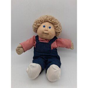 Cabbage Patch Kids Doll 16” 1982 Short Hair Blue Eyes Teeth Boy Doll Outfit